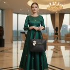 Large Capacity Fashion Shoulder Bag with Teddy Bear Charm for Work, School & Everyday Use