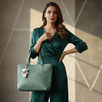 Large Capacity Fashion Shoulder Bag with Teddy Bear Charm for Work, School & Everyday Use