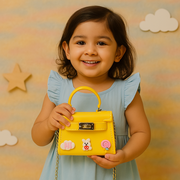 Bright Yellow Kids Mini Handbag