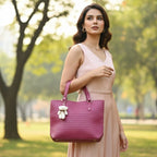 Large Capacity Fashion Shoulder Bag with Teddy Bear Charm for Work, School & Everyday Use