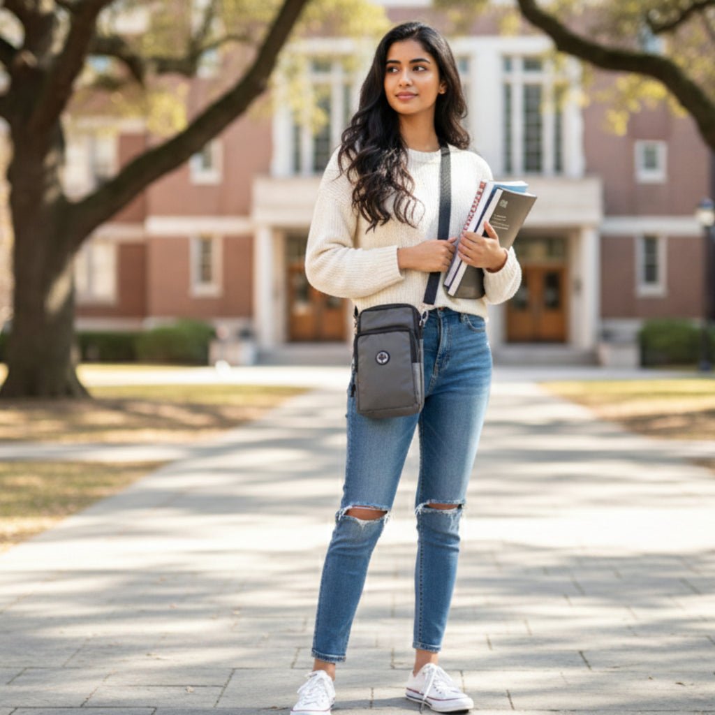 Crossbody Shoulder Bag for Men & Women – Lightweight Travel Sling Bag with Multi-Pocket Organizer for Everyday Carry