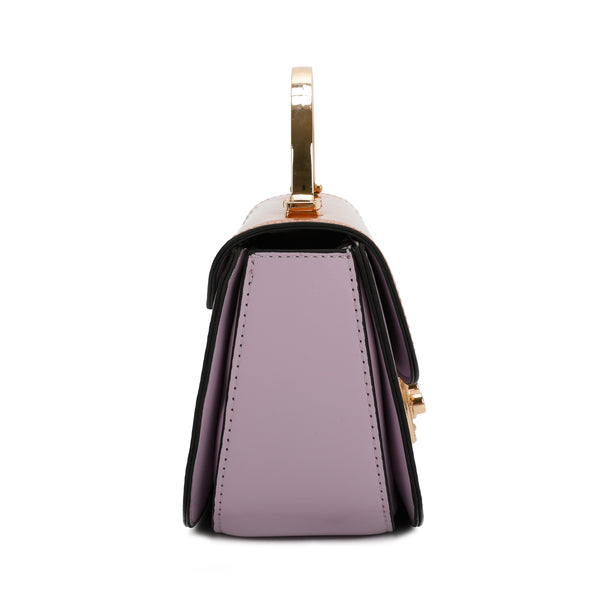 Elegant Rectangular Flap Bag with Metallic Lock & Top Handle.