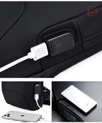 Anti-theft sling bag with a USB charging port