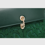 EMPORIO EMBOSSED MESSENGER Dark Green HANDBAG