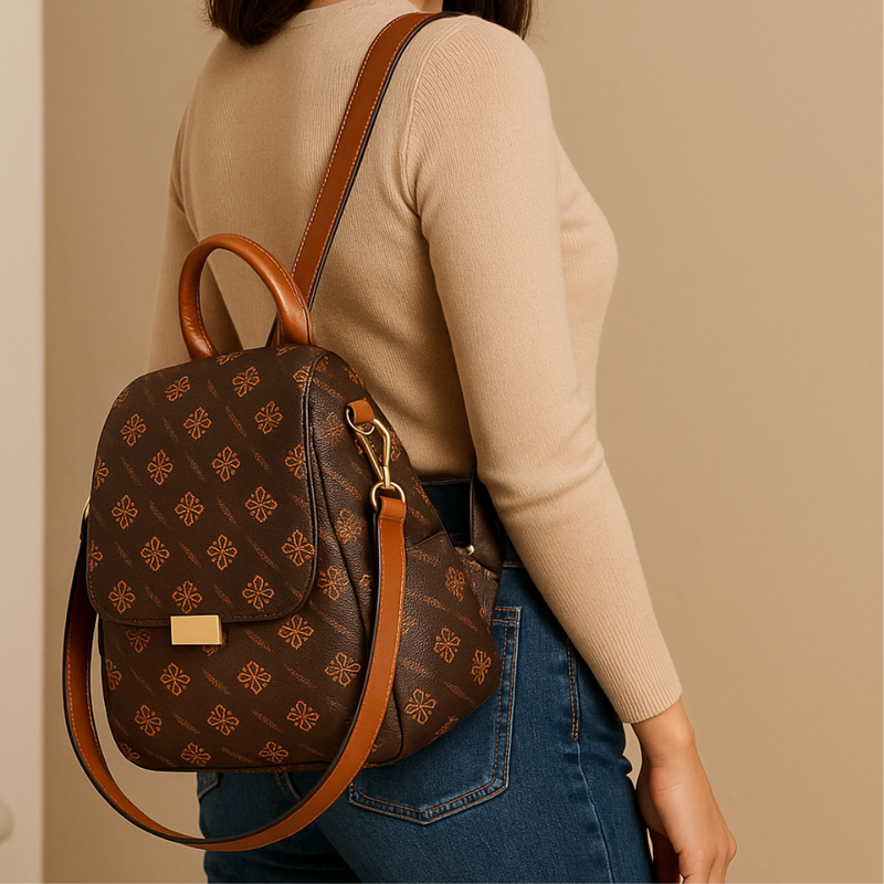 Backpack for Women Brown Monogram-Rivaaraluxe