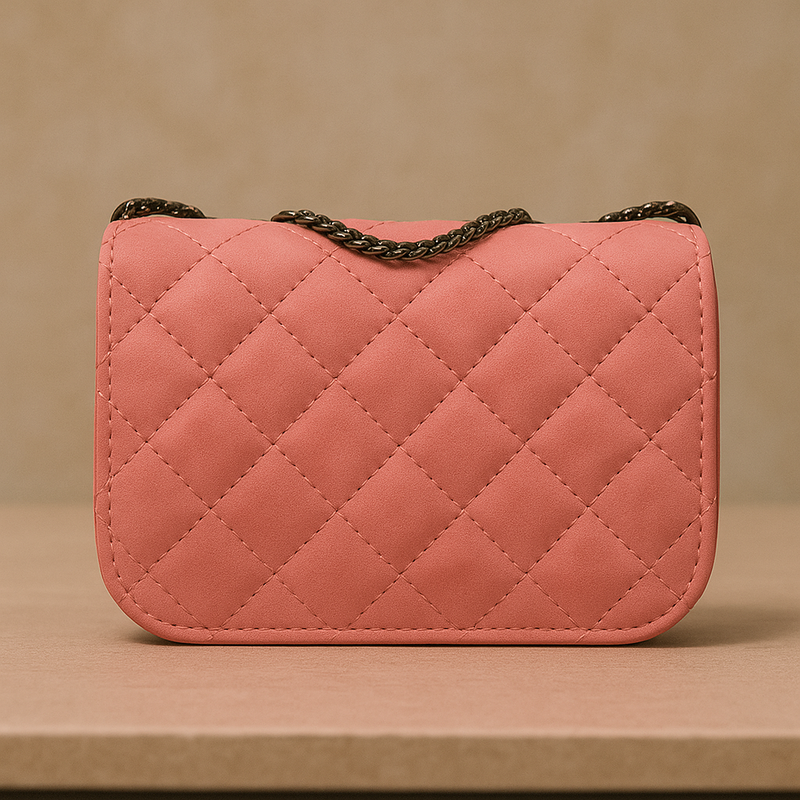 Rivaara Luxe Quilted Elegance Sling Bag – Pink