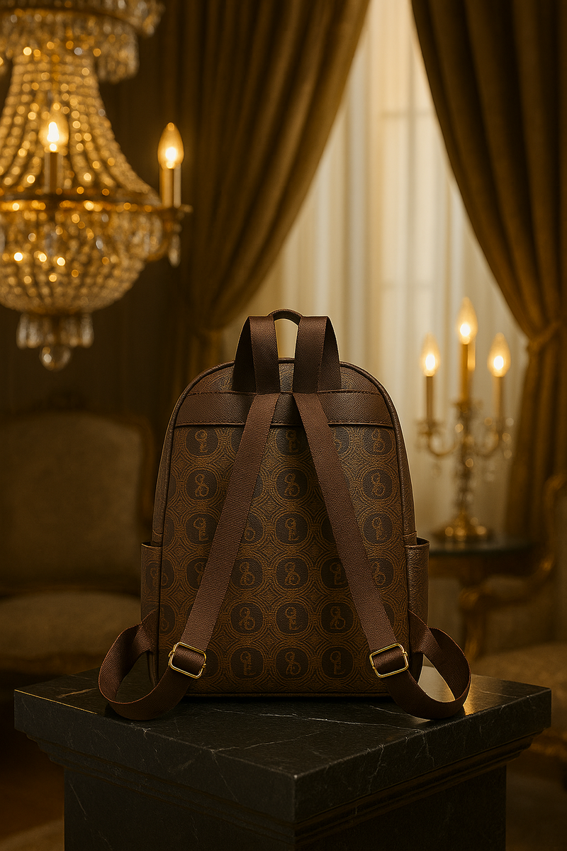 Graphic Printed Backpack-Rivaraluxe