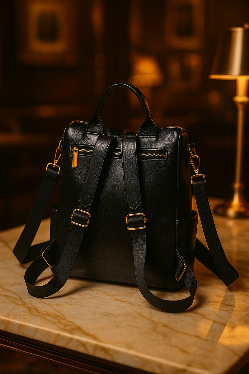 Backpack for Women Black Lightweight Stylish, Water-Resistant Backpack for College, Office & Travel