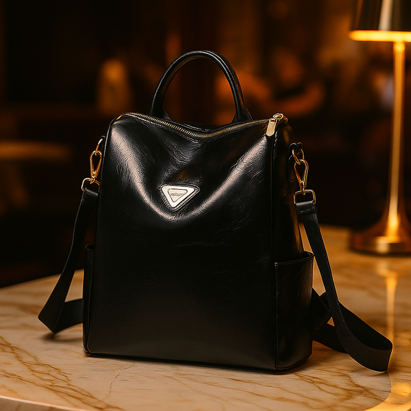 Backpack for Women Black Lightweight Stylish, Water-Resistant Backpack for College, Office & Travel