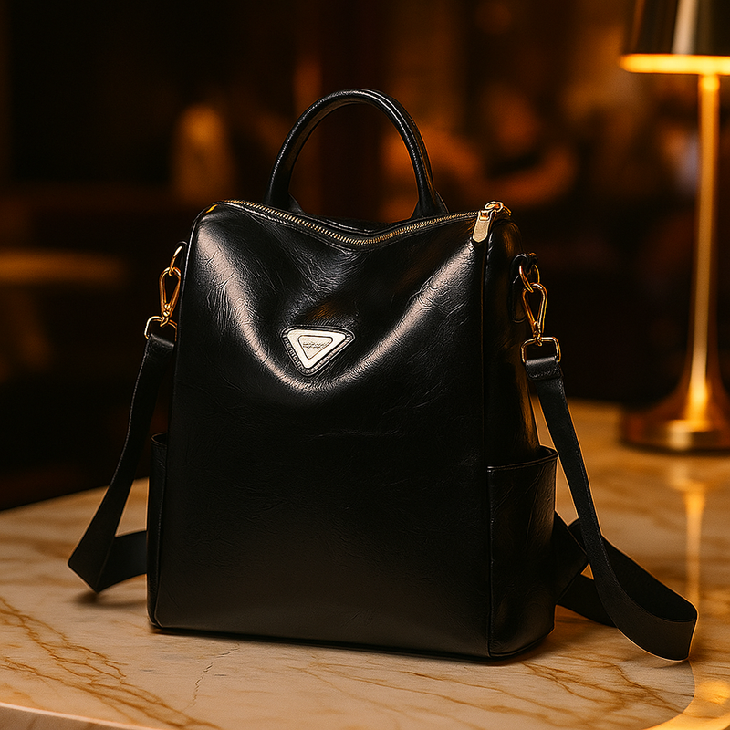 Backpack for Women Black Lightweight Stylish, Water-Resistant Backpack for College, Office & Travel