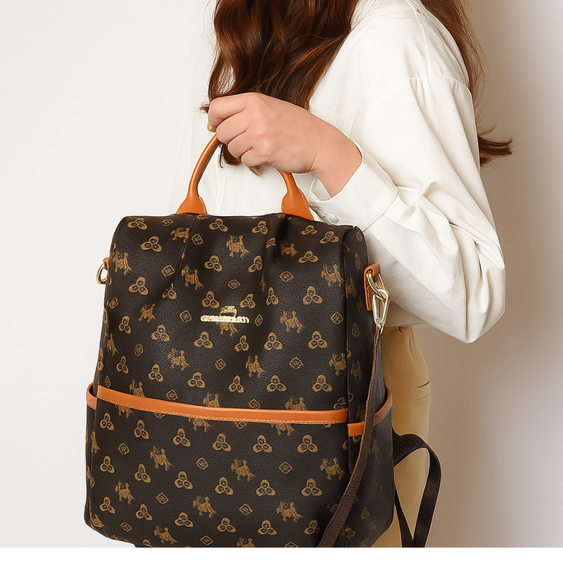 Backpack for Women Luxury Vegan Leather Convertible-By Rivaaraluxe