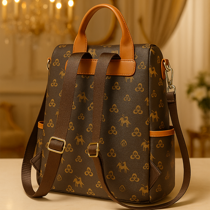 Backpack for Women Luxury Vegan Leather Convertible-By Rivaaraluxe