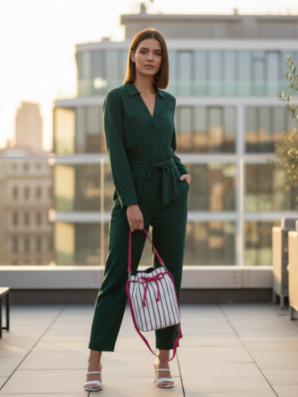 CUTE PATTERN CANVAS SLING BAG