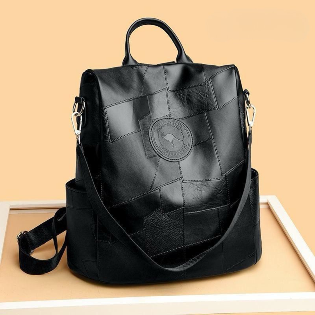 Premium Patchwork Leather Backpack
