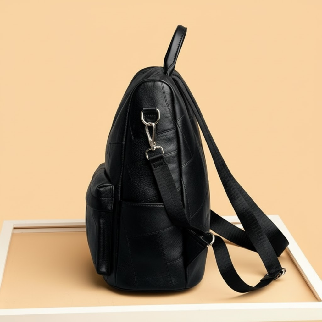 Premium Patchwork Leather Backpack
