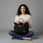 Corduroy Shoulder Tote Bag