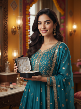 PORTABLE JEWELRY STORAGE BOX