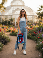 CUTE PATTERN CANVAS SLING BAG